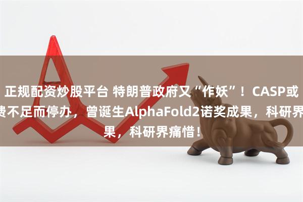 正规配资炒股平台 特朗普政府又“作妖”！CASP或因经费不足而停办，曾诞生AlphaFold2诺奖成果，科研界痛惜！