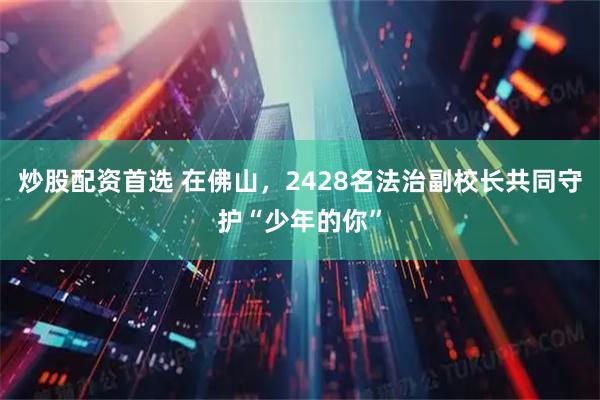 炒股配资首选 在佛山，2428名法治副校长共同守护“少年的你”